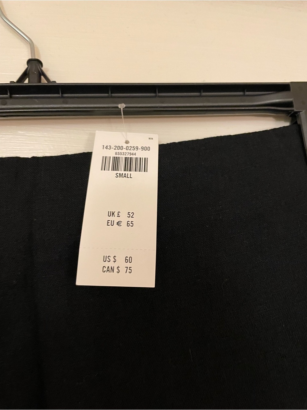 RARE NWT 53/47 Linen/Cotton Blend Abercrombie & Fitch Black Mini Skort Size Smal - Picture 8 of 10